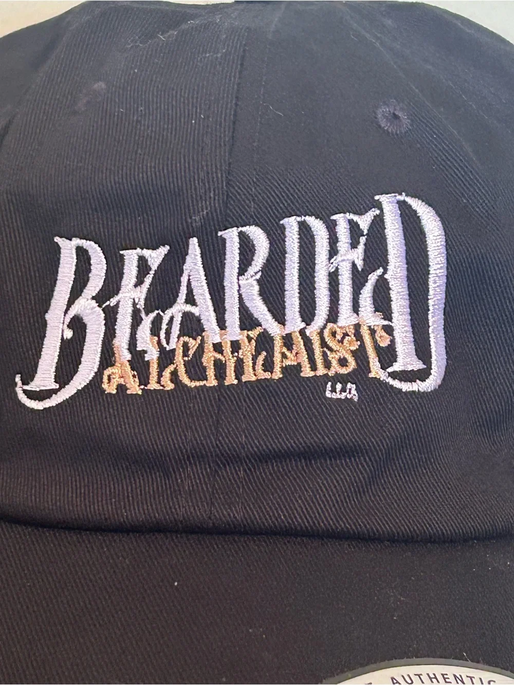NEW Bearded Alchemist LLC Black Dad Hat Cap - Yupoong Classics Adjustable